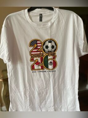 FIFA World Cup 2026 
White Tee-Shirt NWOT
Size: L